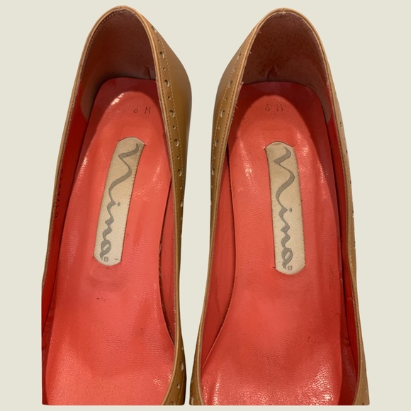 Brown Leather Shoes Sz 6 - Picture 4 of 4